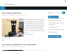 Tablet Screenshot of diyforcheap.com